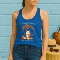 Humpty Dumpty Had A Great Fall Thanksgiving Autumn Halloween Women's Tank Top thumb 2