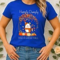 Humpty Dumpty Had A Great Fall Thanksgiving Autumn Halloween Women's T-Shirt thumb 2