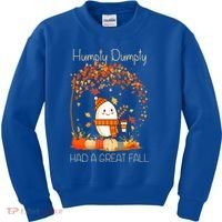 Humpty Dumpty Had A Great Fall Thanksgiving Autumn Halloween Kids Sweatshirt thumb 0