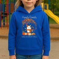 Humpty Dumpty Had A Great Fall Thanksgiving Autumn Halloween Kids Hoodie thumb 3