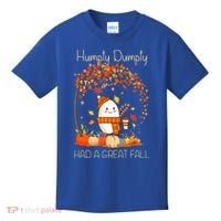Humpty Dumpty Had A Great Fall Thanksgiving Autumn Halloween Kids T-Shirt thumb 0