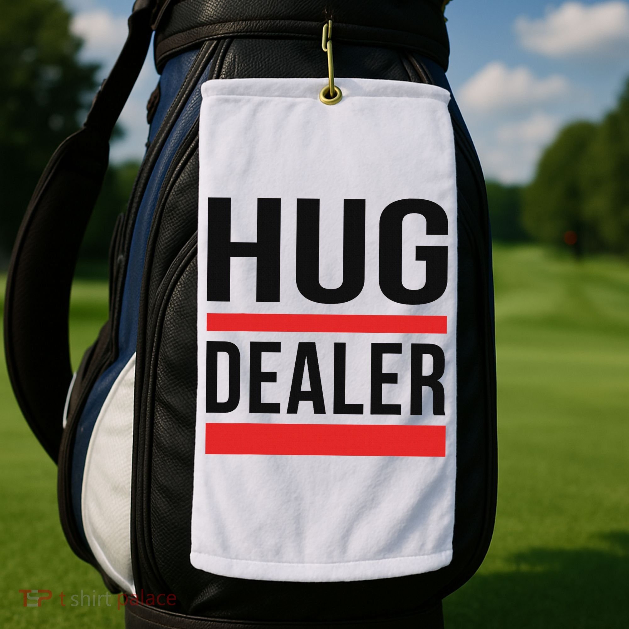 Hug Dealer Golf Towel