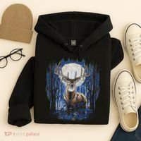 Hunters Deer Hunting Big Whitetail Buck Hoodie thumb 4
