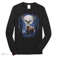 Hunters Deer Hunting Big Whitetail Buck Long Sleeve Shirt thumb 0
