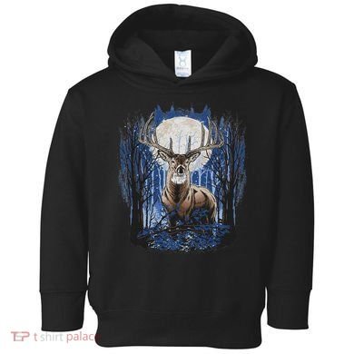 Hunters Deer Hunting Big Whitetail Buck Toddler Hoodie