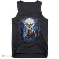 Hunters Deer Hunting Big Whitetail Buck Tank Top thumb 0