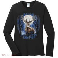 Hunters Deer Hunting Big Whitetail Buck Women's Long Sleeve Shirt thumb 0