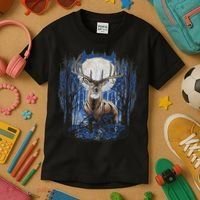 Hunters Deer Hunting Big Whitetail Buck Kids T-Shirt thumb 3