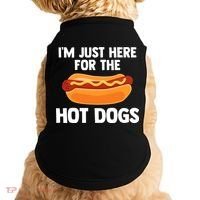 Hot Dog I'm Just Here For Hot Dogs Doggie Tank thumb 0