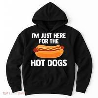 Hot Dog I'm Just Here For Hot Dogs Hoodie thumb 0