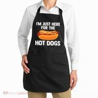 Hot Dog I'm Just Here For Hot Dogs Apron thumb 2
