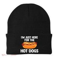 Hot Dog I'm Just Here For Hot Dogs Beanie thumb 0