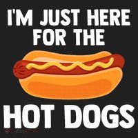 Hot Dog I'm Just Here For Hot Dogs Hat thumb 2