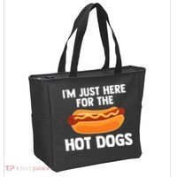 Hot Dog I'm Just Here For Hot Dogs Tote Bag thumb 2