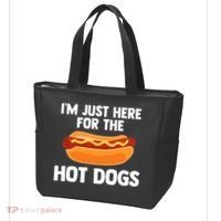 Hot Dog I'm Just Here For Hot Dogs Tote Bag thumb 3