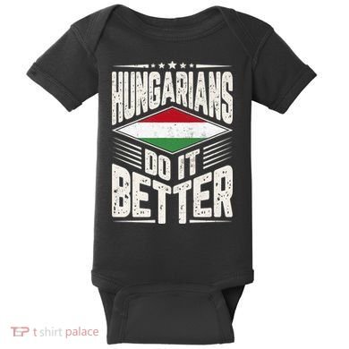 Hungarians Do It Better Vintage Hungarian Flag Premium Baby Bodysuit