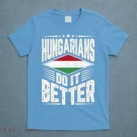 Hungarians Do It Better Vintage Hungarian Flag Premium T-Shirt thumb 4