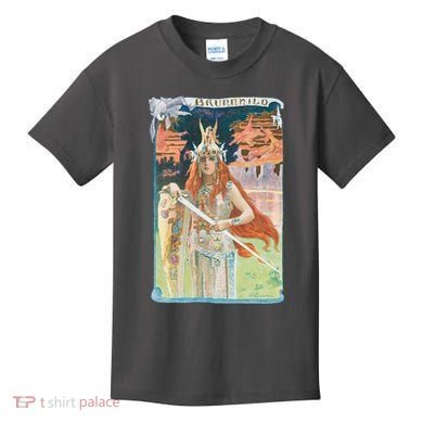 Hand Drawn Illustration Of Burnnhild Design Element Kids T-Shirt