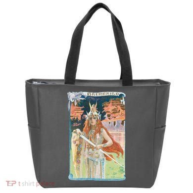 Hand Drawn Illustration Of Burnnhild Design Element Bag