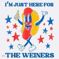 Hot Dog I'm Just Here For The Wieners 4Th Of July Women's Tank Top thumb 5