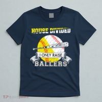 House Divided I Only Raise Ballers Baseball Softball Mom And Dad T-Shirt thumb 5
