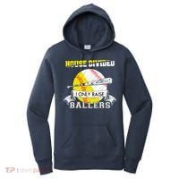 House Divided I Only Raise Ballers Baseball Softball Mom And Dad Women's Hoodie thumb 0