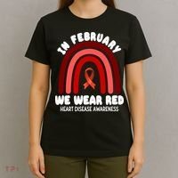 Heart Disease In February We Wear Red T-Shirt thumb 4