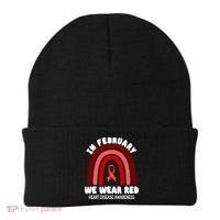 Heart Disease In February We Wear Red Beanie thumb 0