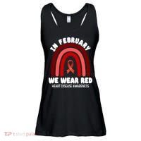 Heart Disease In February We Wear Red Ladies Essential Flowy Tank thumb 0