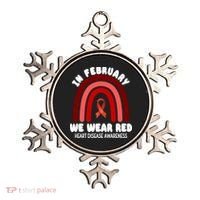 Heart Disease In February We Wear Red Ornament thumb 0