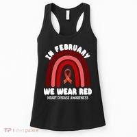 Heart Disease In February We Wear Red Women's Tank Top thumb 0