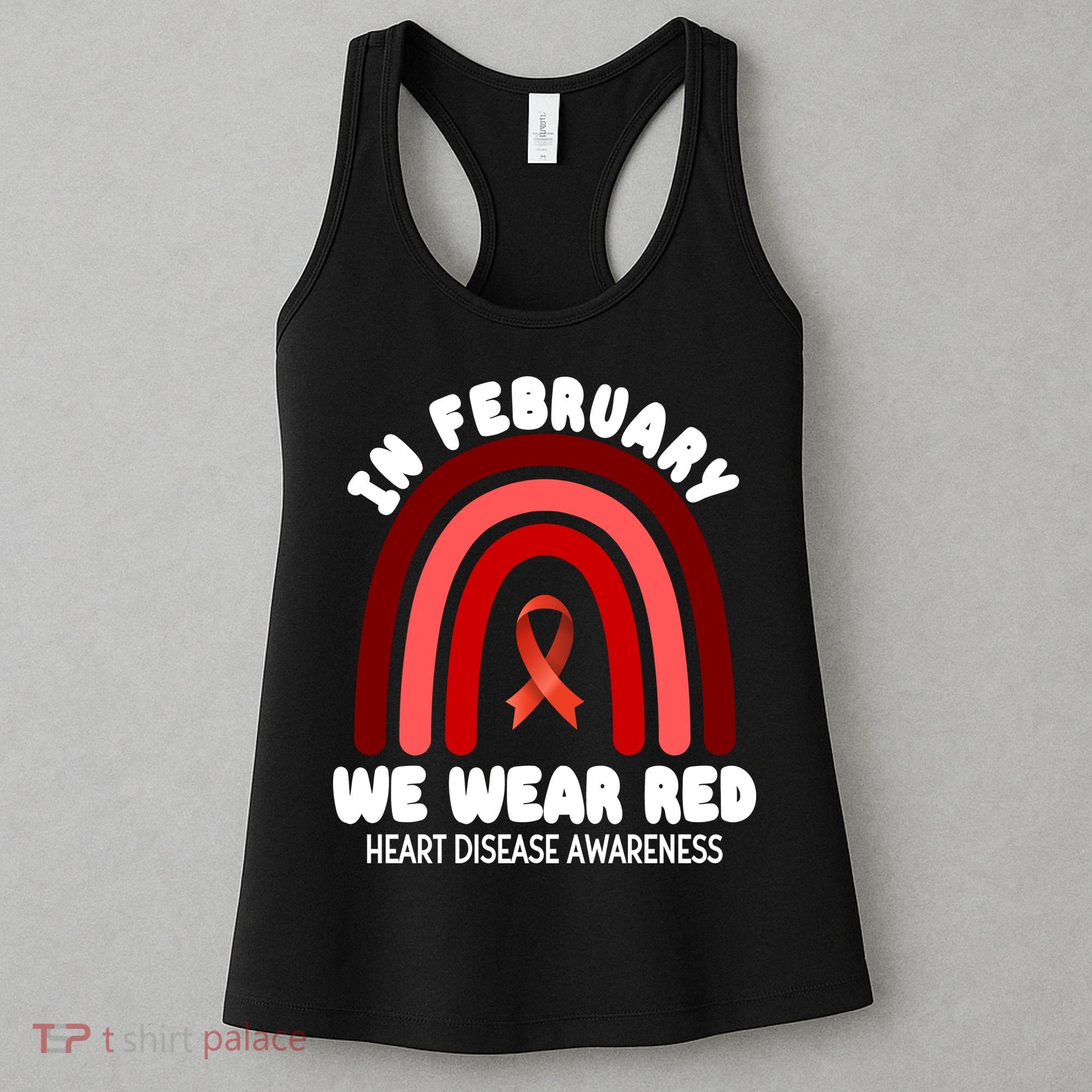 Heart Disease In February We Wear Red Women's Tank Top