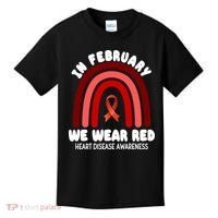 Heart Disease In February We Wear Red Kids T-Shirt thumb 0