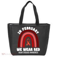 Heart Disease In February We Wear Red Tote Bag thumb 0