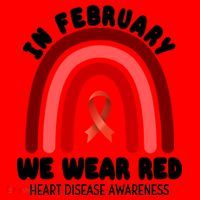 Heart Disease In February We Wear Red Santa Hat thumb 1