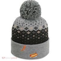 Hot Dog Jumping Into Bun Sausage BBQ The Baniff Cuffed Pom Beanie thumb 0