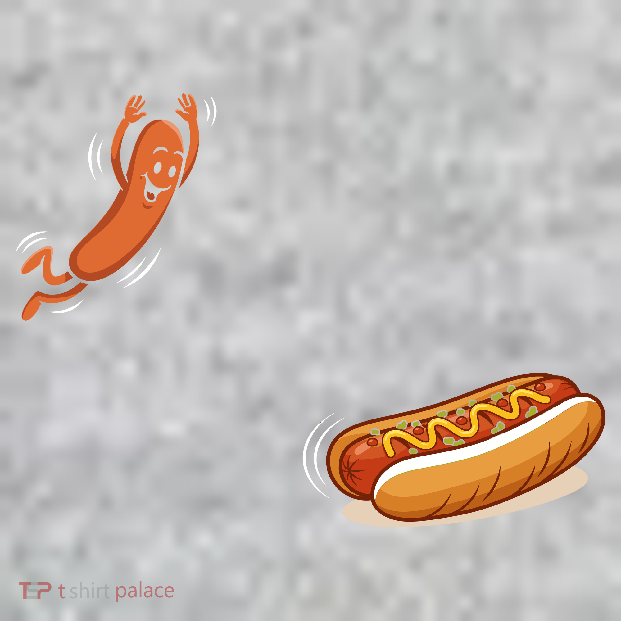Hot Dog Jumping Into Bun Sausage BBQ The Baniff Cuffed Pom Beanie