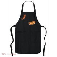 Hot Dog Jumping Into Bun Sausage BBQ Apron thumb 0