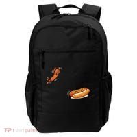 Hot Dog Jumping Into Bun Sausage BBQ Backpack thumb 0