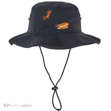 Hot Dog Jumping Into Bun Sausage BBQ Bucket Hat