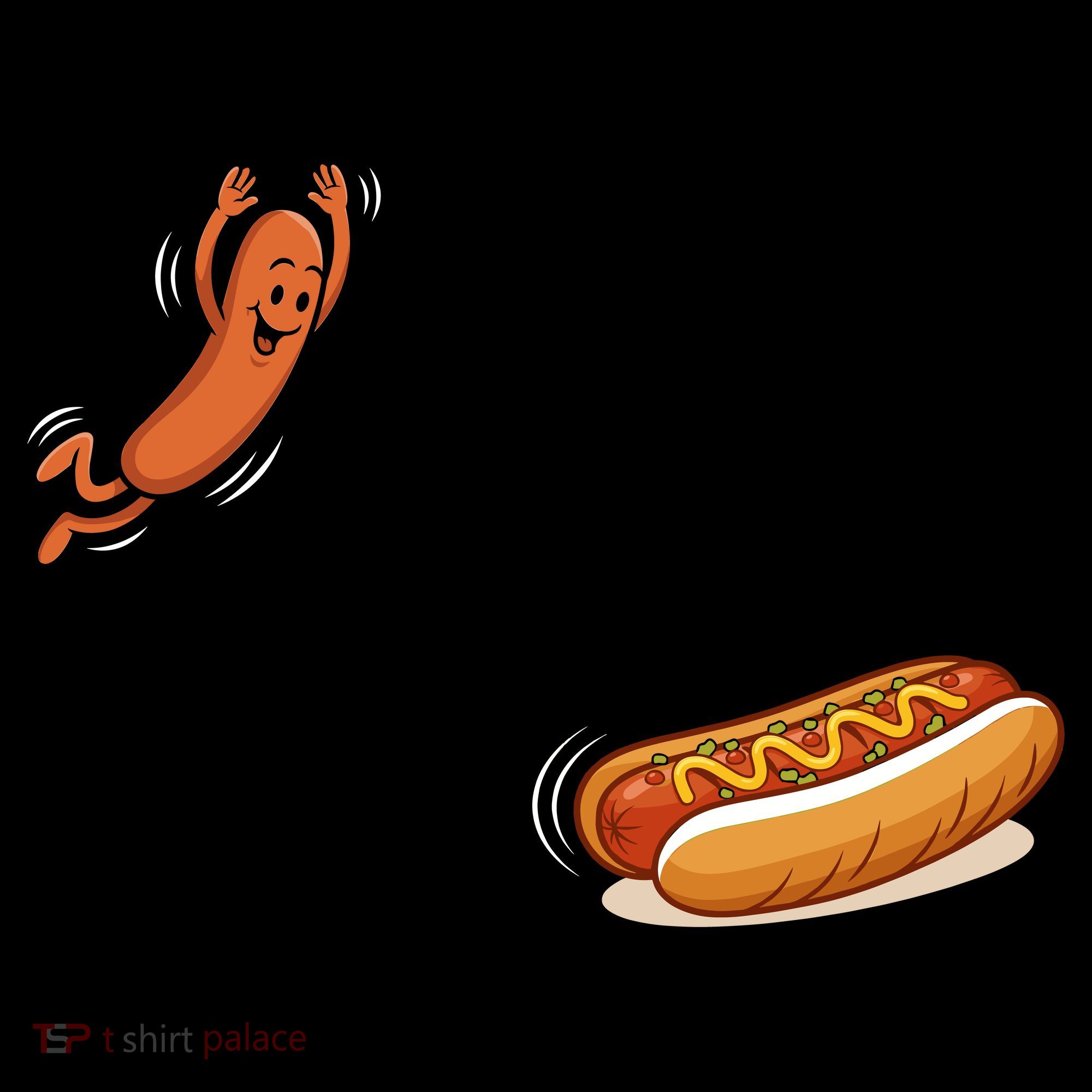 Hot Dog Jumping Into Bun Sausage BBQ Coffee Mug