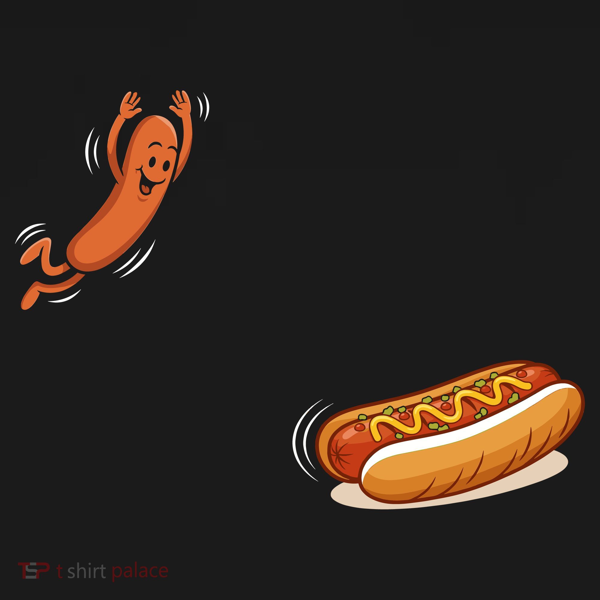 Hot Dog Jumping Into Bun Sausage BBQ Women's Hoodie