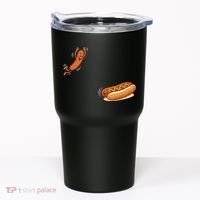 Hot Dog Jumping Into Bun Sausage BBQ Tumbler thumb 0