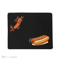 Hot Dog Jumping Into Bun Sausage BBQ Mousepad thumb 0