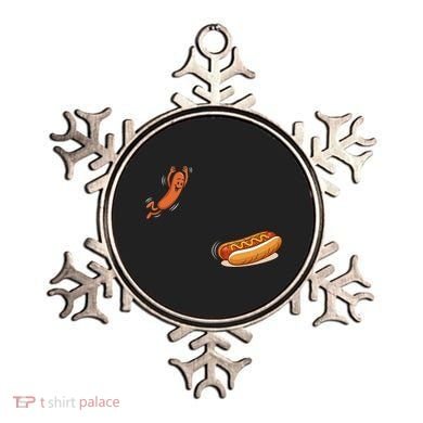 Hot Dog Jumping Into Bun Sausage BBQ Ornament