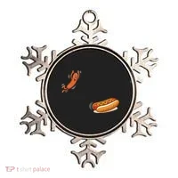 Hot Dog Jumping Into Bun Sausage BBQ Ornament thumb 0