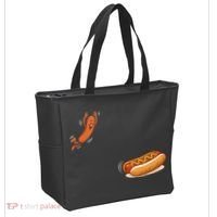 Hot Dog Jumping Into Bun Sausage BBQ Tote Bag thumb 2