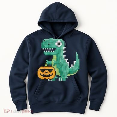 Halloween Dinosaur Kids Master Builder Building Blocks Brick Hoodie