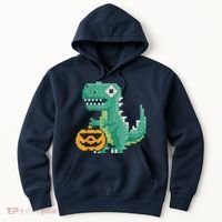 Halloween Dinosaur Kids Master Builder Building Blocks Brick Hoodie thumb 0