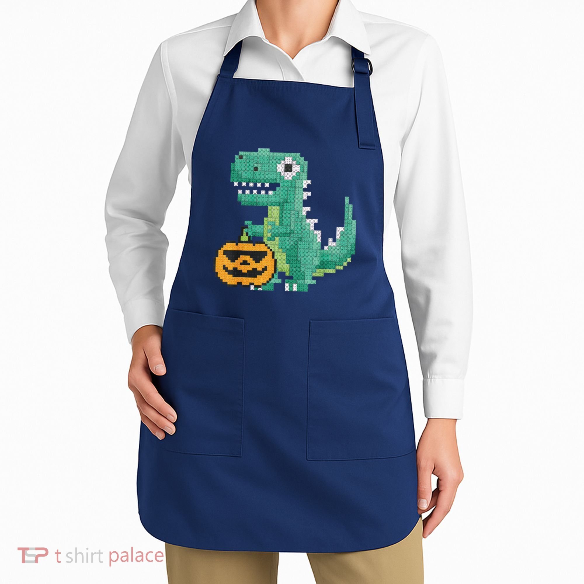 Halloween Dinosaur Kids Master Builder Building Blocks Brick Apron